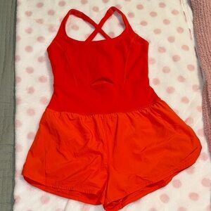 Free People Movement Orange Runsie